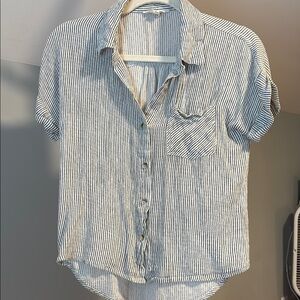 $5/25! Add 5 to bundle to get for $25 Striped Button Down Shirt